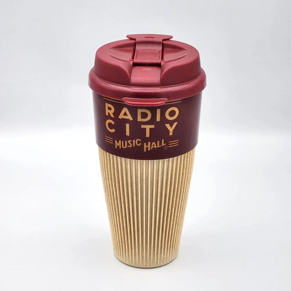 Radio City Music Hall Plastic Coffee Tumbler Mug Cup with Lid Whirley DrinkWorks